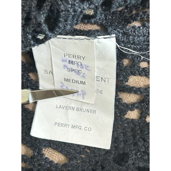 Perry MFG Womens M Crochet Black Swim Cover - Picture 5 of 8